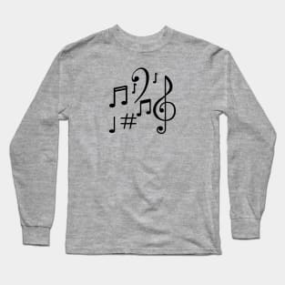 Musical Notes Long Sleeve T-Shirt